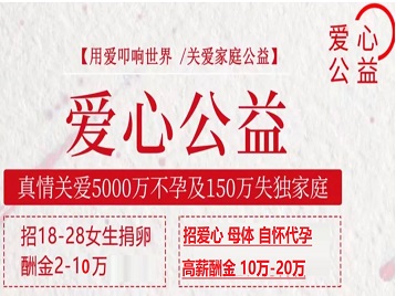 康平捐卵助孕生子 爱心志愿者招募